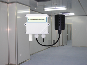 AIR <strong>TEMPERATURE</strong> and AIR HUMIDITY CO2 THREE PARAMETERS 3 in 1 WALL MOUNTED SPLIT TYPE RS485 WIFI GPRS LORA LORAWAN SENSOR TESTER - Product Image 4