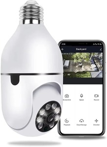 无线A6灯泡摄像头720P Wifi IP PTZ摄像头，全360度视角，适用于婴儿和宠物监控 - Product Image 2