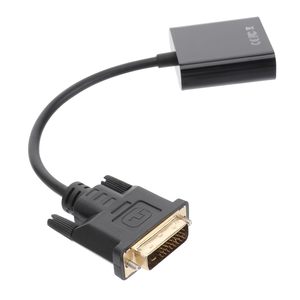 Adaptador DVI a VGA, convertidor de video macho a hembra para monitor/proyector/PC Adaptador digital a analógico de 24 + 1 pines