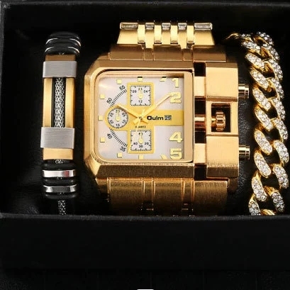 11 Oulm 3364 White Gold Watch with Bracelet and Box