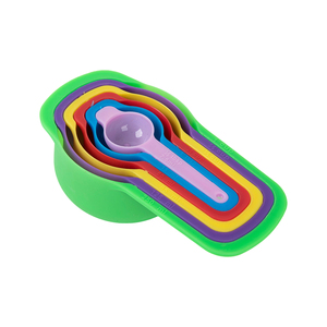 Bộ thìa đo sáng tạo 6 chiếc nhiều màu sắc, dụng cụ nhà bếp, chất liệu nhựa cấp thực phẩm, bộ thìa đo tự làm - Product Image 3