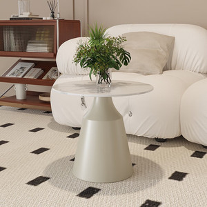 Custom Made <strong>Multi</strong> <strong>Function</strong> Functional Big Round Artificial Stone 2 in 1 Coffee Center <strong>Table</strong> for the Living Room 50m Height - Product Image 5