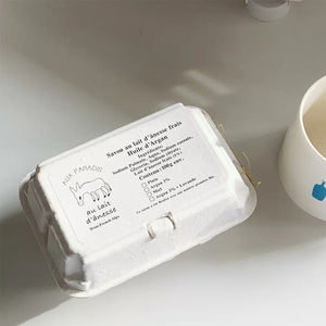 Egg Cartons Storage Flats Bulk Chicken Egg Pulp Reusable Cardboard Trays
