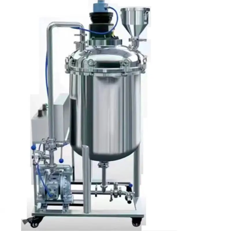 50 L /120l /200l /300l /500l Etc Movable Pneumatic Mixing Tank High Shear Batch Homogenizer Mixer