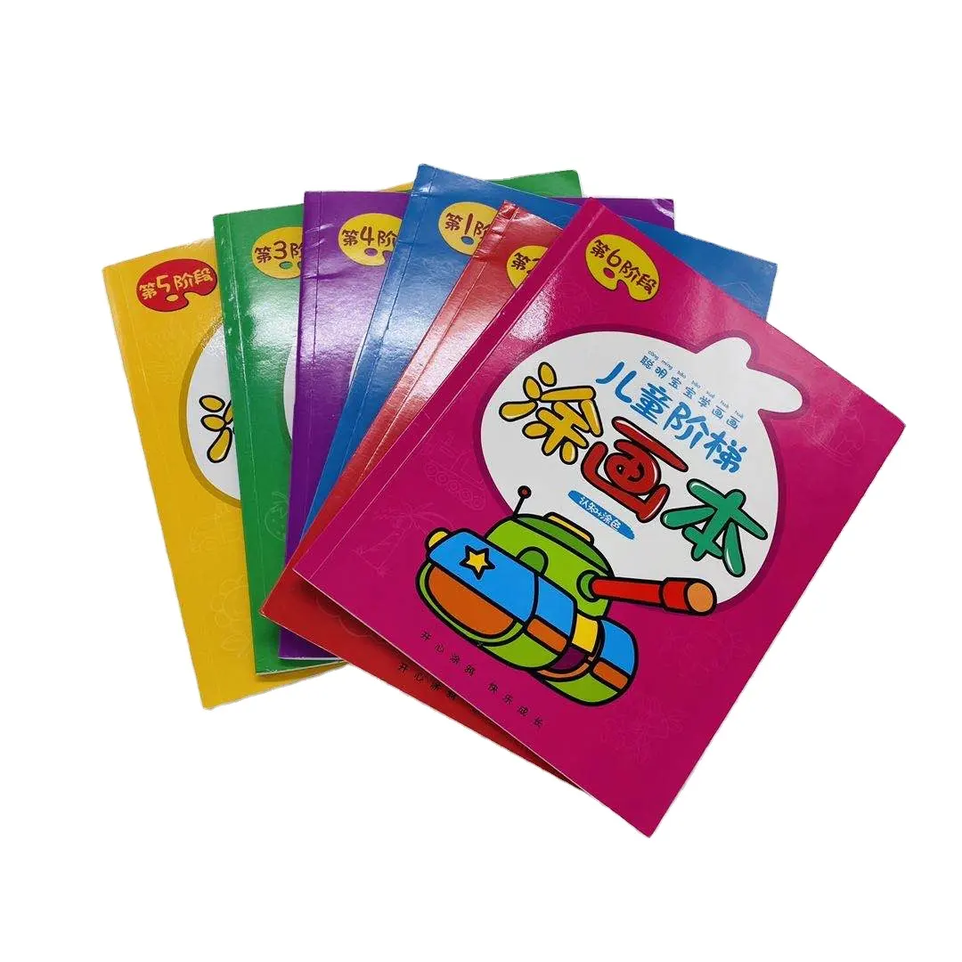 Custom coloring books kids cartoon drawing book for children printing