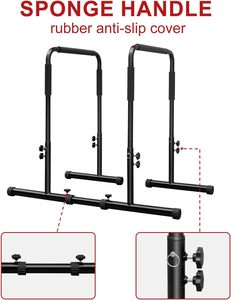 Iunnds có thể điều chỉnh <span class=keywords><strong>DIP</strong></span> Bar di động chức năng <span class=keywords><strong>Dip</strong></span> đứng trạm tập thể dục nhiệm vụ nặng nề song song thanh thiết bị tập luyện - Product Image 3
