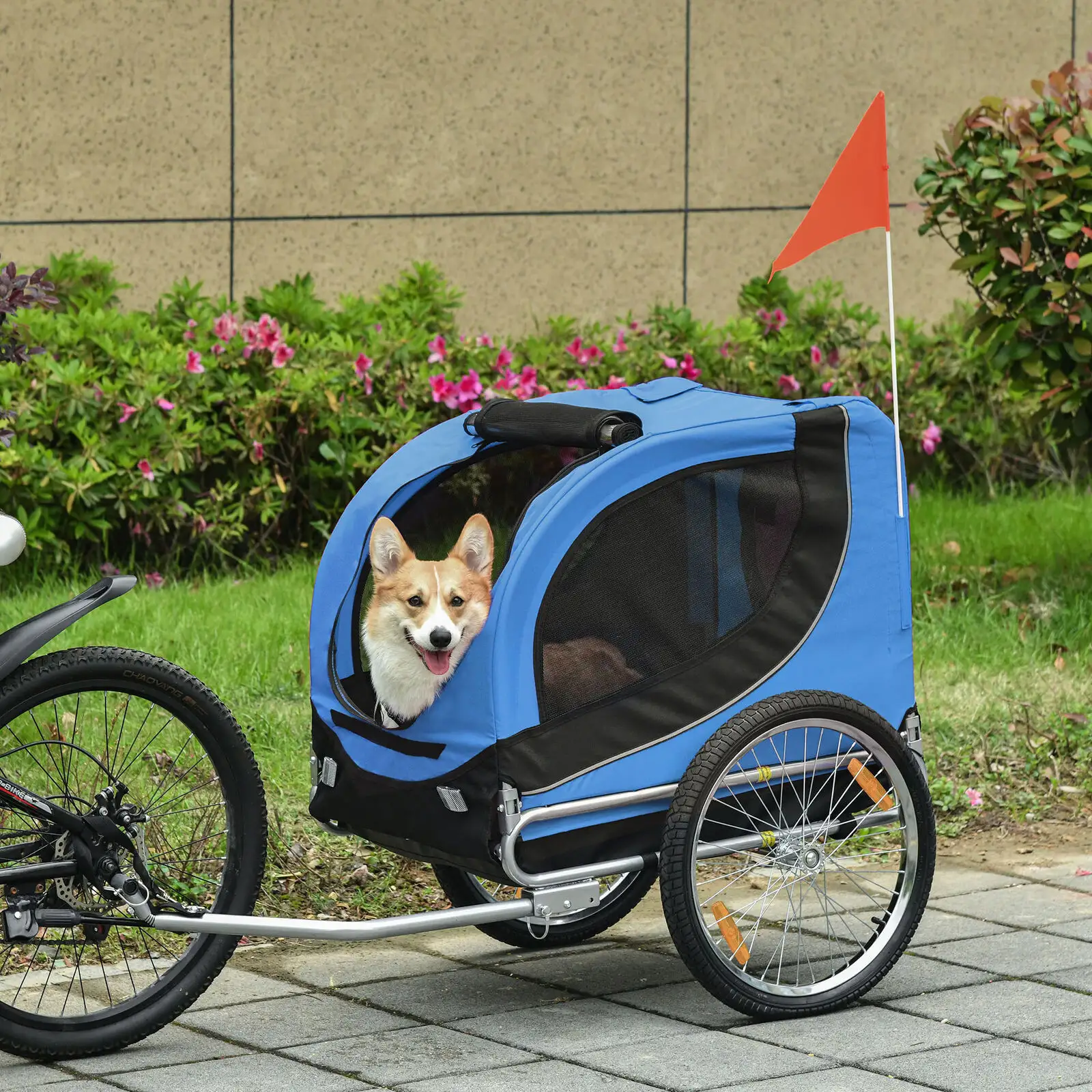Hoge Kwaliteit 2 In 1 Pet Trolleys Kat Hond Easy Walk Vouwen Reisdrager Hond Fiets Trailer Kinderen Kids Bike Trailer