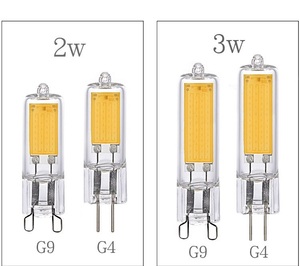 ERP G4 G9 AC DC12 24V titreşimsiz kısılabilir 4W 4.8W taban ışık LED SMD COB ampuller
