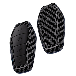 Nuova custodia in carbonio ABS per auto con chiave remota per Transponder custodia protettiva Cover per BYD Atto 3 Han Tang Qing - Product Image 1