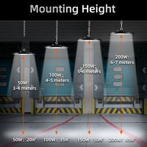 Kcd cuộc sống lâu dài công suất cao tuyến tính nổ bằng chứng chết đúc nhôm IP65 UFO COB 100W 135W 150 watt 200W 320W dẫn ánh sáng bay cao - Product Image 5