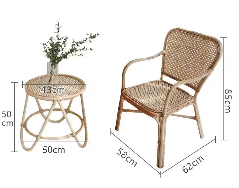 Cadeira e mesa de vime ecológicas DIY: uma combinação perfeita de estilo e sustentabilidade
