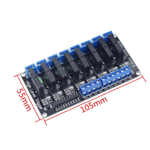 1/2/4/6/8チャンネル5V/12V/24V低レベルソリッドステートリレーモジュールヒューズ付き240V2Aリレー - Product Image 3