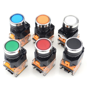 LA38 22 millimetri di Blocco Auto-chiusura a scatto Push button switch 1NO 1NC Momentaneo interruttori a pulsante, piccolo interruttore di pulsante - Product Image 1