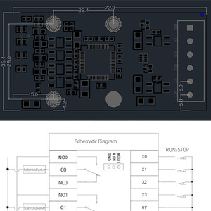 Placa PLC con módulo de salida de relé, cable de programa de carcasa, 4 entradas, 2 salidas, 1AD + 1DA, controlador lógico de voltaje amplio, 1 unidad, 1 unidad, 1 unidad - Product Image 6