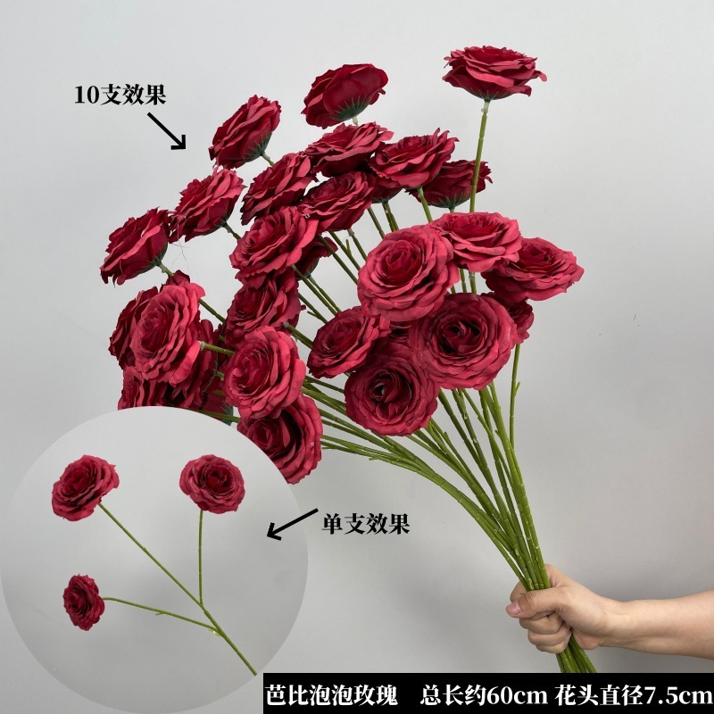 Red barbie bubble rose