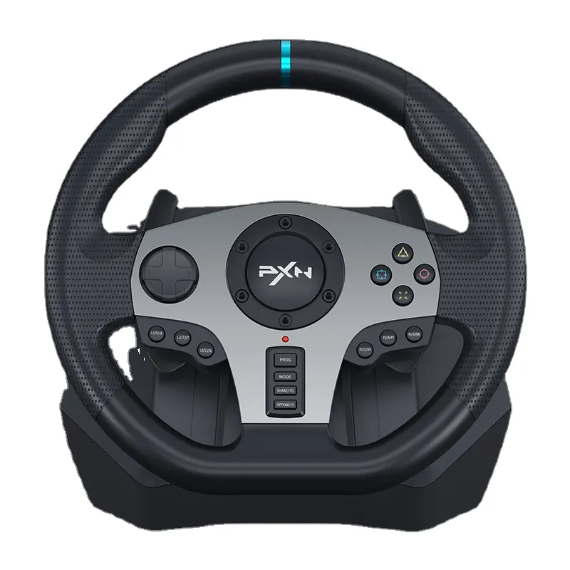 Venda quente jogo de computador para PC volante de corrida de jogos de 900 graus com pedal e engrenagem