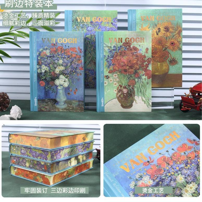 33412 - Pack spécial Van Gogh : Pinceaux à fleurs à bordure spéciale