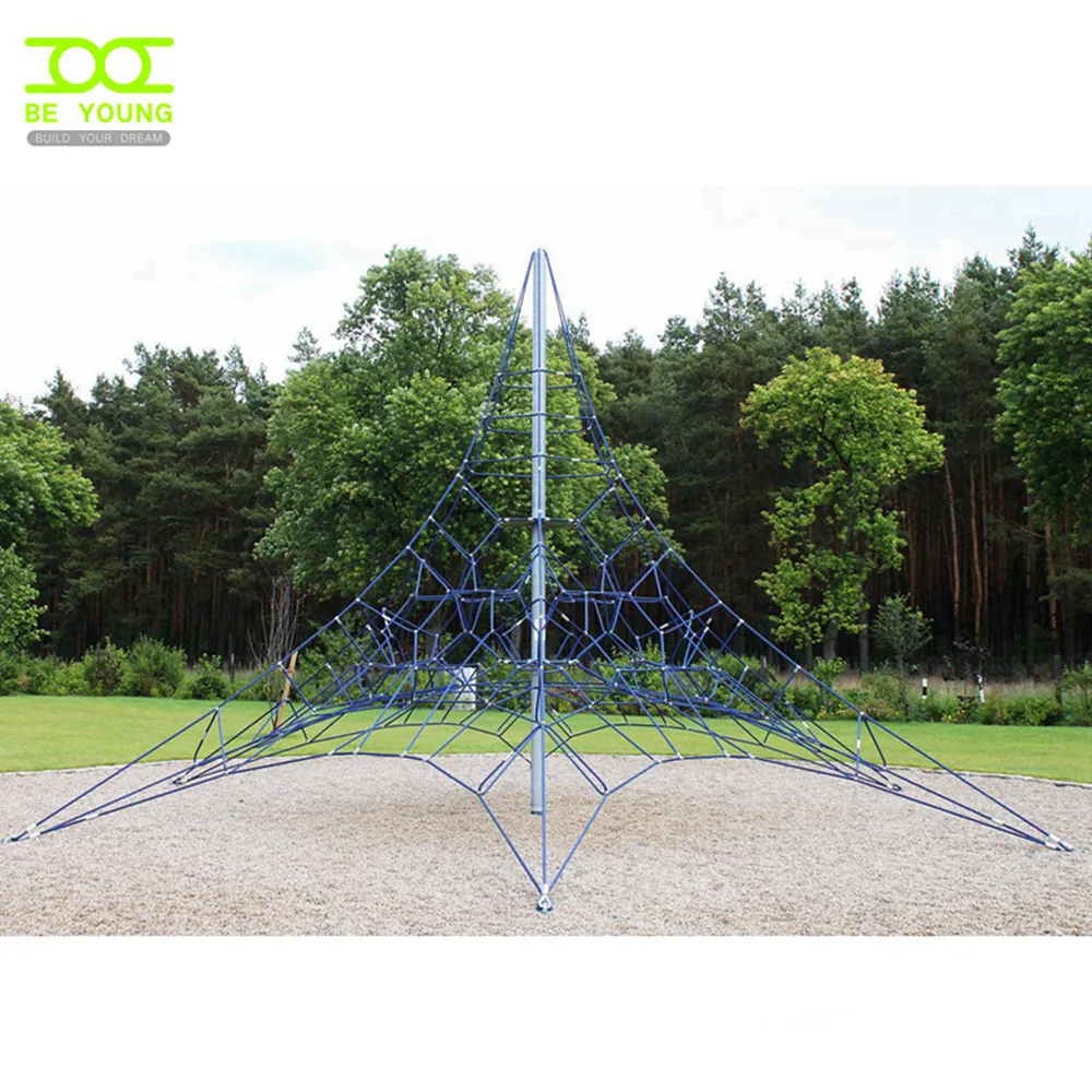 אישית פירמידת גן משחקים חיצוניים טיפוס חבל נטו עבור בטיחות ילד הרפתקאות ציוד שעשועים לילדים פרק ג 'ונגל מגדל
