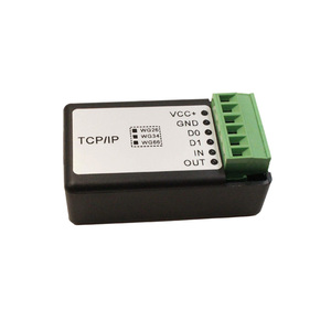 Wiegand signal to Ethernet TCP/IP Transmission signal Data Converter with LED and Buzzer <strong>Input</strong> for Access Control and IOT
