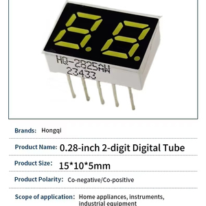 Quelle Hersteller Vertrieb 2-stelliger langer Pin 7-Segment-LED-Anzeige 0,28-Zoll-Common-Anoden-Kathode Ultra weiße LED-Digital röhren - Product Image 4