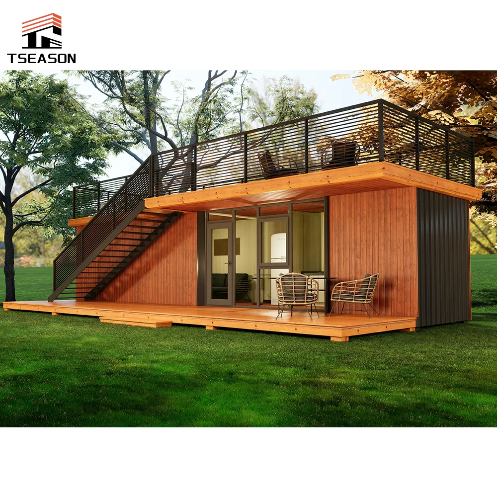 Sang trọng đúc sẵn mở rộng Modular Tiny mini nhà prefab nhà với phòng tắm