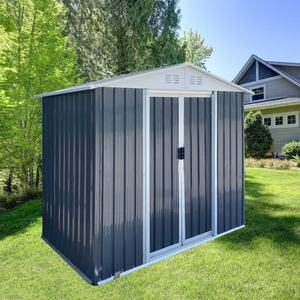 6 * 4ft đa năng tất cả các mục đích nhà kho giải pháp kết hợp có thể khóa công cụ nhà lưu trữ phong phú đổ và đẹp vườn đổ - Product Image 5