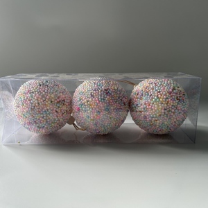 नए साल क्रिसमस के पेड़ के आभूषण सेट ने बॉक्स पैकेजिंग में गेंद सर्कल आकार बॉल बोल्ट को सेट किया - Product Image 6