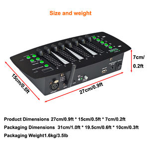 Igracelite Batterij <span class=keywords><strong>Mini</strong></span> Draadloze DMX512 40CH <span class=keywords><strong>Controller</strong></span> Professionele Schakeling Tussen SCC Prot en GZ Prot <span class=keywords><strong>Controller</strong></span> - Product Image 5