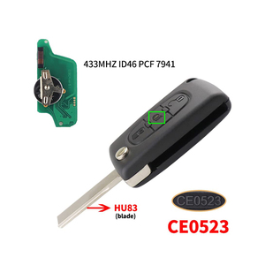 Uzaktan anahtar kabuk 3 düğmeler 433MHz peuchip çip Peuot için araba anahtarları 207 208 307 308 407 807 Citroen C2 C3 C4 C5 C6 C8 Xsara - Product Image 4