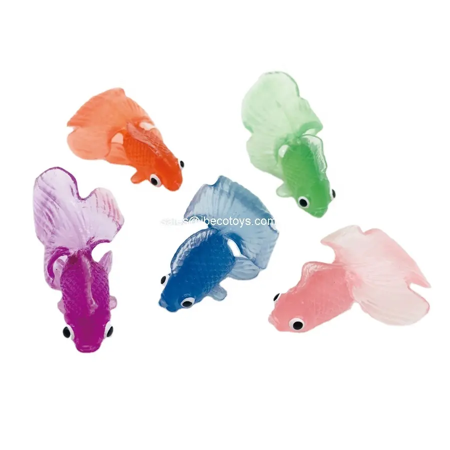 Japon balığı oyuncak kapsülleri için küçük kauçuk otomat oyuncak