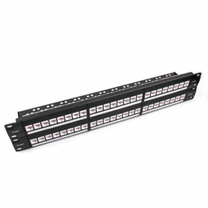 工厂原始设备制造商24 48端口接线板19英寸金属哑光UTP FTP rj45 6类5e空白接线板 - Product Image 3