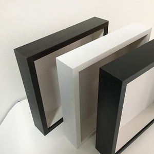 高品质定制白盒框架12x 12英寸中密度纤维板3D阴影盒框架
