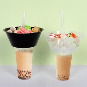 700 <strong>ML</strong> 500 <strong>ML</strong> 360 <strong>ML</strong> Cheap Price PP Plastic Disposable <strong>2</strong> in 1 Drink and Snack <strong>Cup</strong> with Bowl - Product Image 6