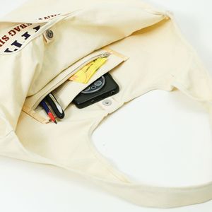 Của phụ nữ Miya đơn giản Nhật bản vải mua sắm túi nghệ thuật vai duy nhất thiết kế yoga sinh viên cuộc sống thời trang 30x15x40cm mở đầu - Product Image 3