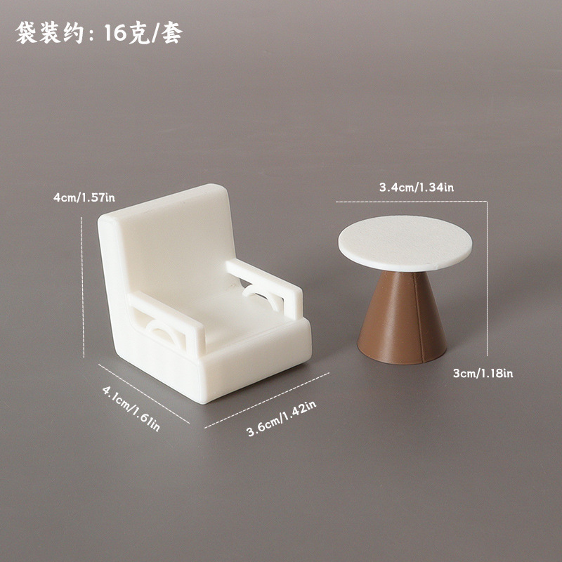 Table ronde + fauteuil