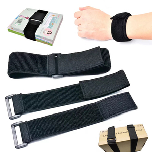 Adjustable Self-adhesive <strong>Hook</strong> and <strong>Loop</strong> <strong>Elastic</strong> Straps Multifunctional <strong>Hook</strong>&amp;<strong>loop</strong> Reusable with Buckle Straps - Product Image 4