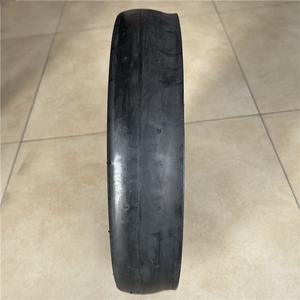 Ban karet semi pneumatik, roda pengukur sower 16x3 inci plastik dan baja setengah pelek - Product Image 5