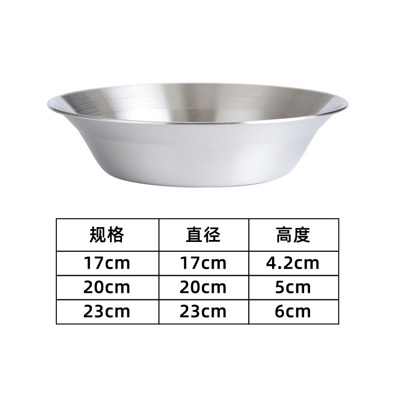 Silver flat-bottomed soup plate