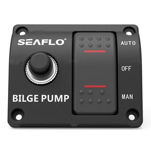 ISUREスマートコントロールパネル水中ポンプフローティングスイッチ内蔵ヒューズ12/24V自動/手動海洋用品 - Product Image 4