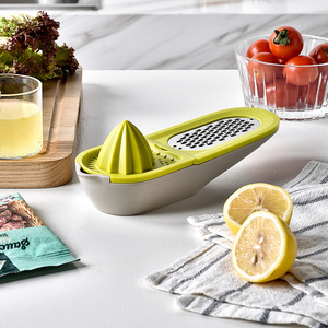 野菜用キッチン用多機能3-in-1オリーブグリーンハンド操作ジューサーレモンスクイーザーレモンゼスター - Product Image 1