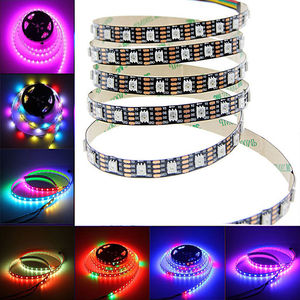 DC12V WS2811 пикселей RGB LED полосы света 5050 SMD 5 м внешний 1 IC Control 3 светодиода программируемый прибор приемно-30/60 светодиодов/m светодиодные ленты - Product Image 2