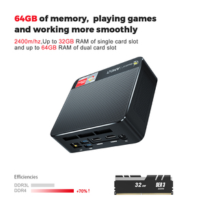 Soyeer-Mini PC AMD ry-zen 7, 3750H, 2,3-4GHz, 4C/8T, Beelink SER3, Win10, 8G, 256G, 512G, con sistema de refrigeración de ventilador - Product Image 6