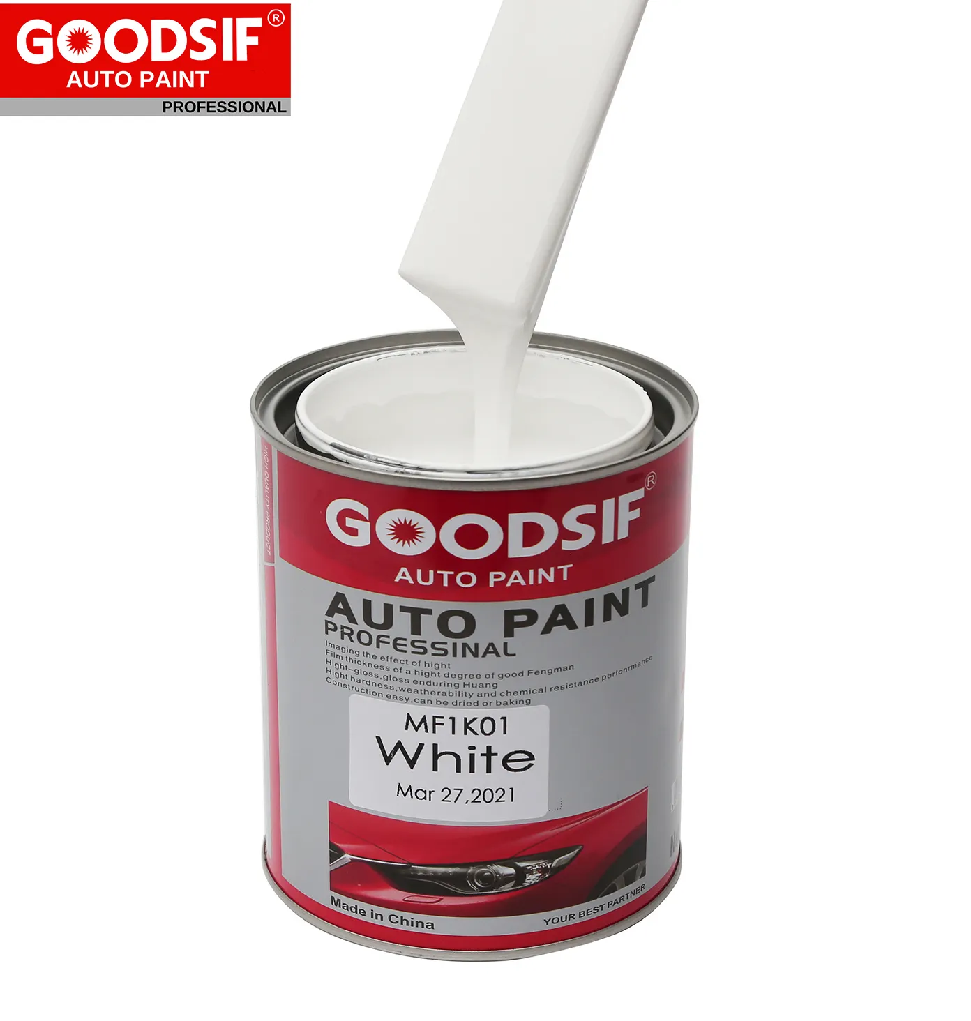 Pintura automotiva Acrílica Pintura Automóvel 1K cor sólida pintura corpo do carro reparo Basecoat spray verniz