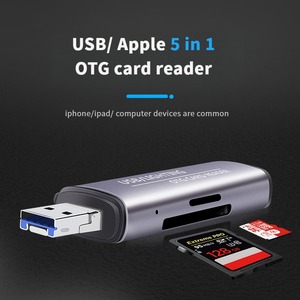 4-in-1 USBカードリーダーUSB3.0OTGミニSDカードリーダーフラッシュドライブMacBookタブレット用TF読み取りアダプター - Product Image 5