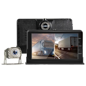Monitor digital de 7 pulgadas para coche, cámara de visión trasera, DVR, dash cam, lente dual, grabadora de vídeo para camión, autobús, RV - Product Image 1