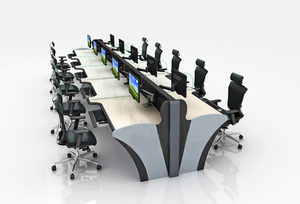 Command <strong>Center</strong> Monitoring Smart Operational Control <strong>Center</strong> Room Console Table Workstation - Product Image 5