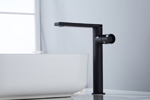 Vuông vòi Brass lưu vực vòi Chrome xử lý duy nhất Cartridge gốm boong núi Mixer cho phòng tắm hiện đại - Product Image 3