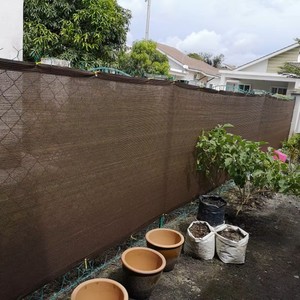Jinguan HDPE rüzgâr siperi Net 5X50 ft 170 GSM bej ekran koruyucu çit kapak tenis mahkemesi ekran koruyucu ağları - Product Image 3