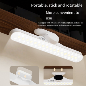 LEDクールライトアンチグレア調整可能3温度2400mA USB充電式読書デスクランプ - Product Image 3