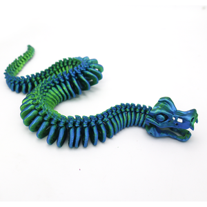 Bức tượng hình con rắn in <span class=keywords><strong>3D</strong></span>, móc khóa sáng tạo và mô hình chuyển động chung động vật - Product Image 2